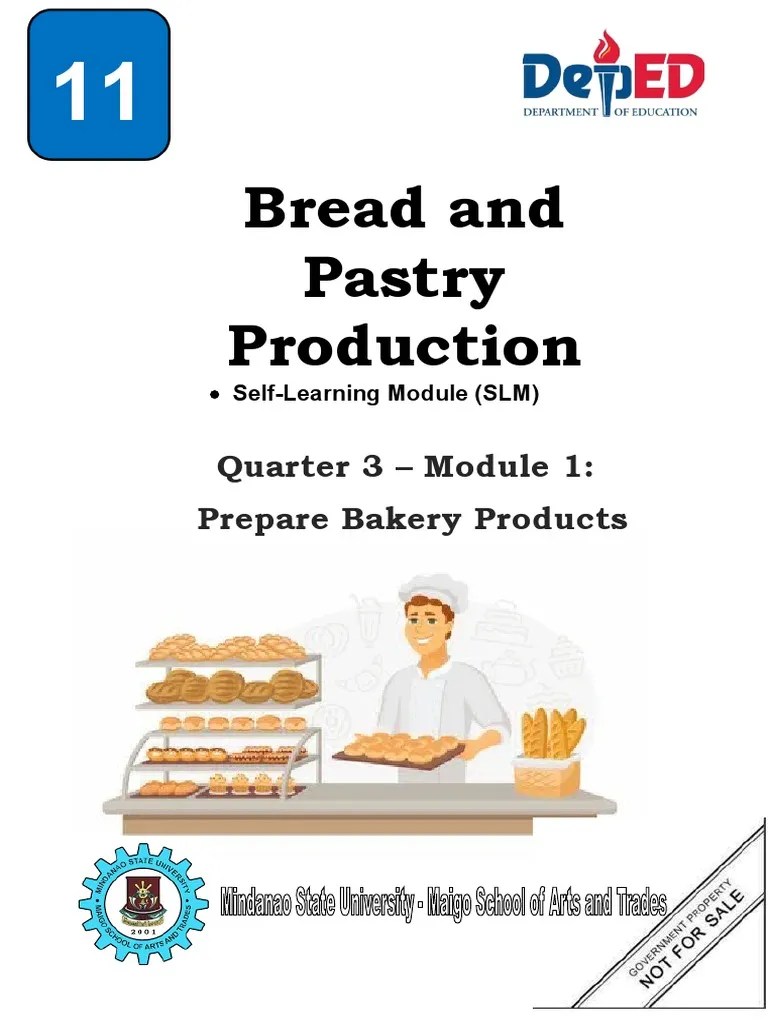 Q1-M1 Grade-11-Tvl-Bread-Pastry-Slm-2 | PDF | Flour | Breads