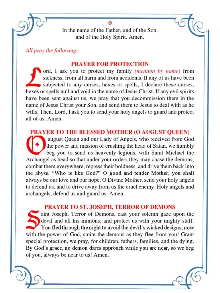 Deliverance Prayers For The Home | PDF | Demons | Prayer