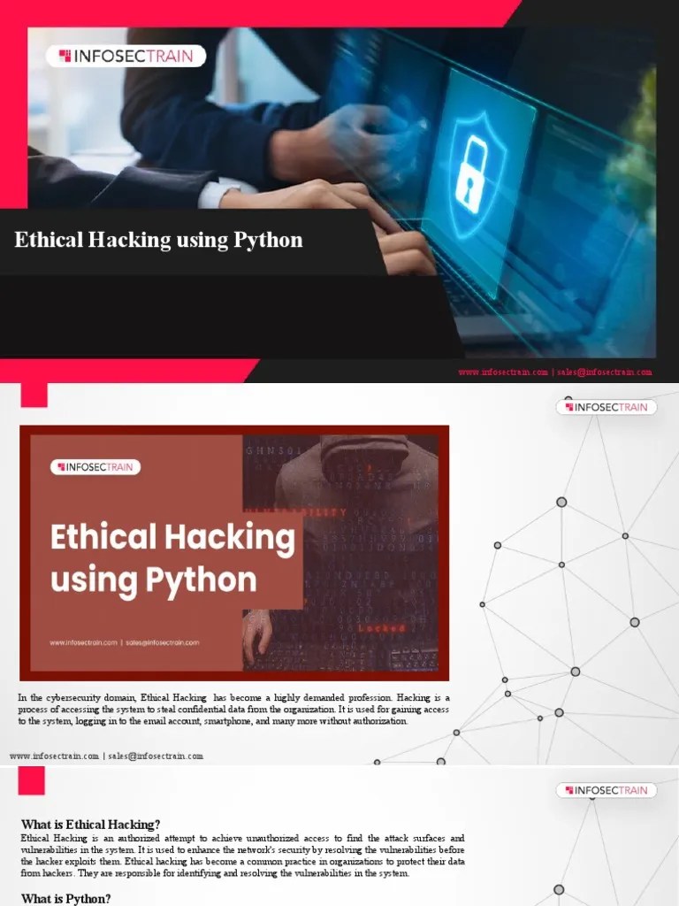 Ethical Hacking Using Python | PDF | Security Hacker | Python ...