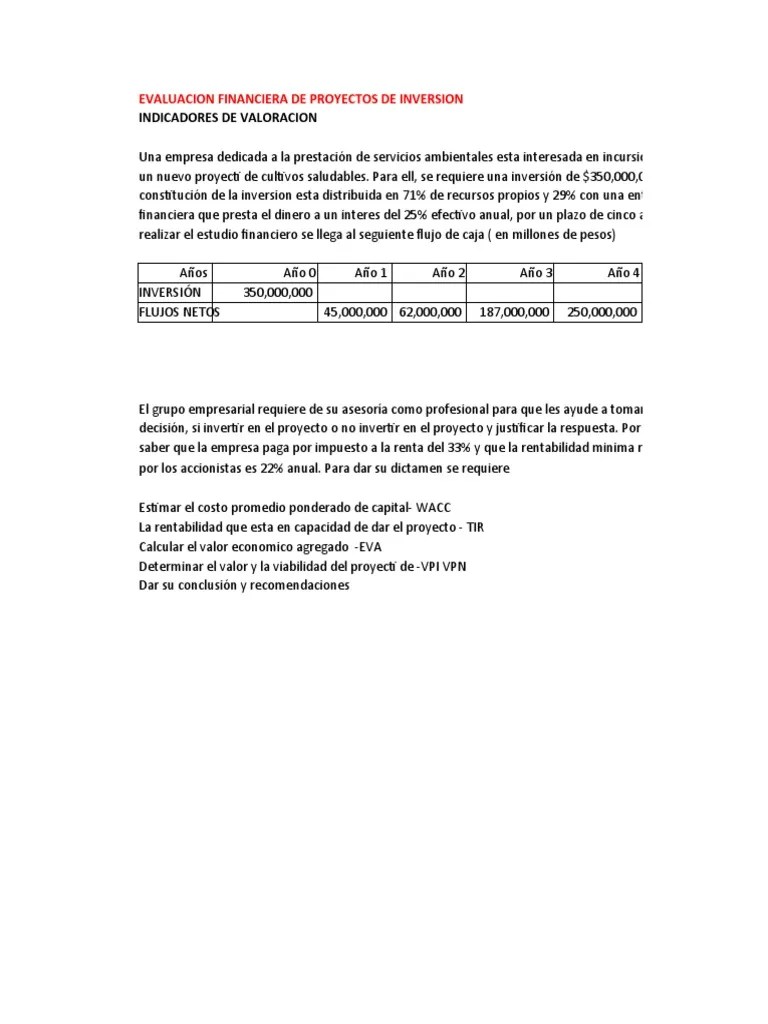 Proyecto De Inversion | PDF | Inversiones | Economias