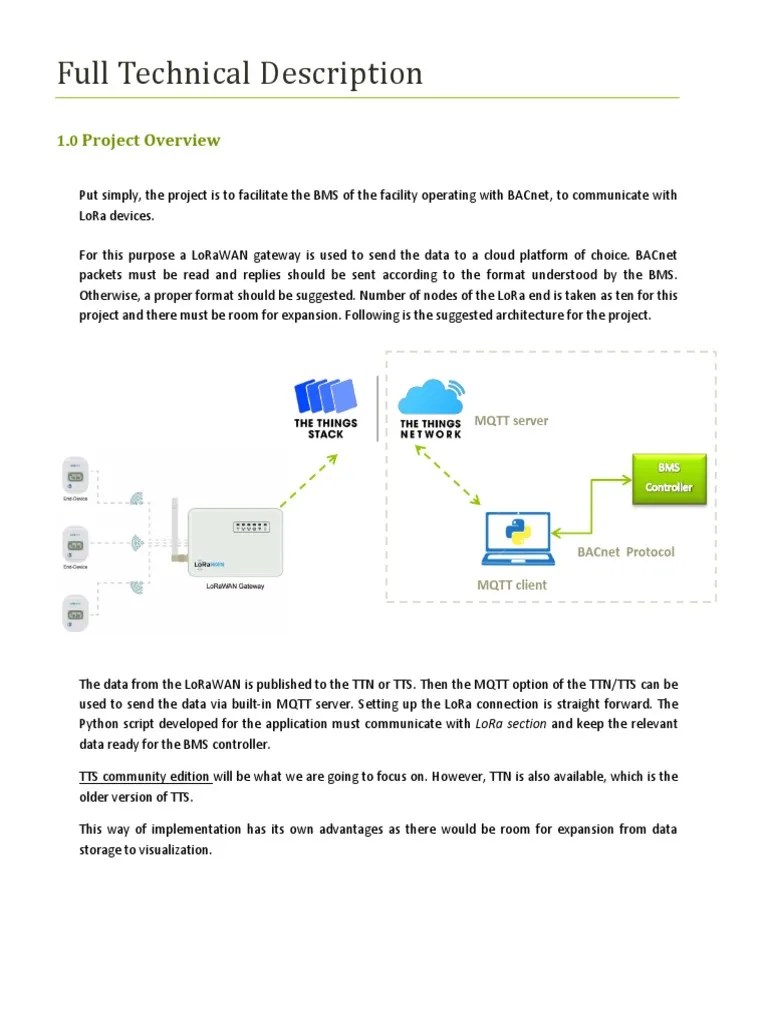 LoRaWAN Project - Project Overview | PDF | Computer Network | Internet ...