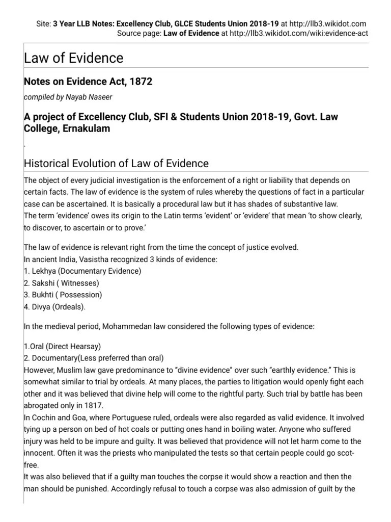 3 Year LLB Notes - Excellency Club, GLCE Students Union 2018-19 - Law ...