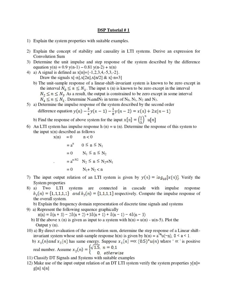 ECE III II DSP Content | PDF | Discrete Fourier Transform | Filter ...