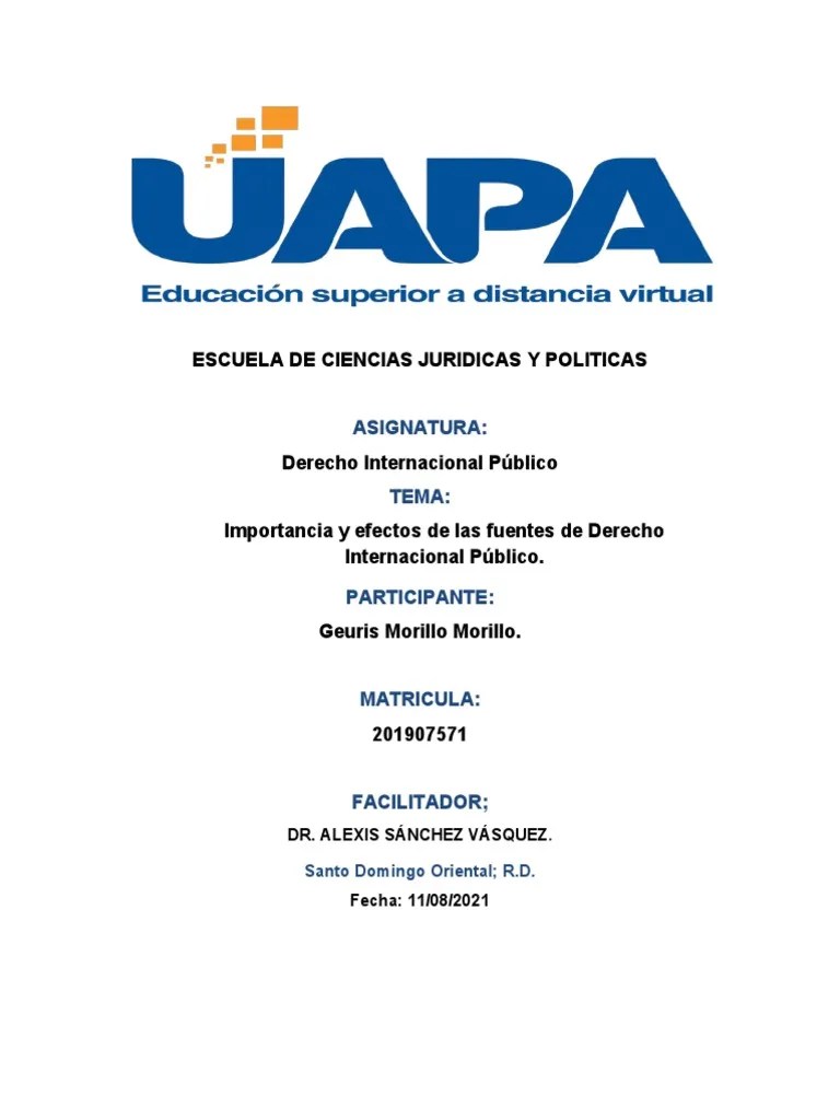 Importancia Y Efectos De Las Fuentes De Derecho Internacional Público ...