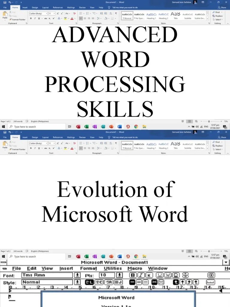 Advanced Word Processing Skills | Download Free PDF | Microsoft Outlook ...