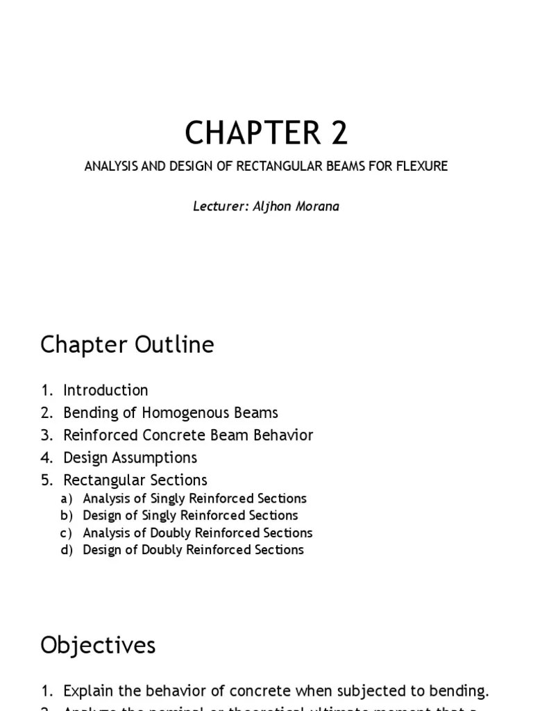 Rectangular Beam Flexure Design | PDF | Bending | Reinforced Concrete