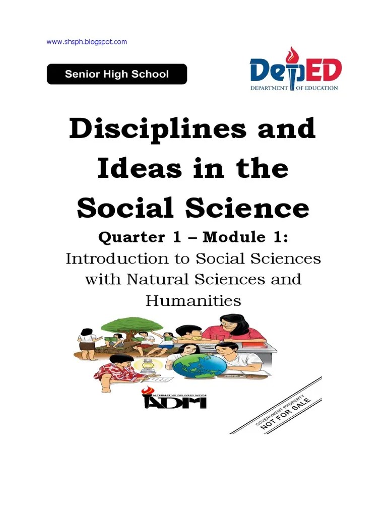 Introduction To Social Sciences With Natural Sciences And Humanities ...