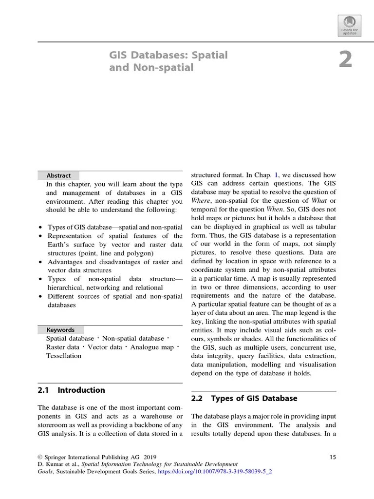 Unit 3 GIS DATABASE SPATIL (Raster, Vecctor) AND NON-SPATIAL | PDF ...