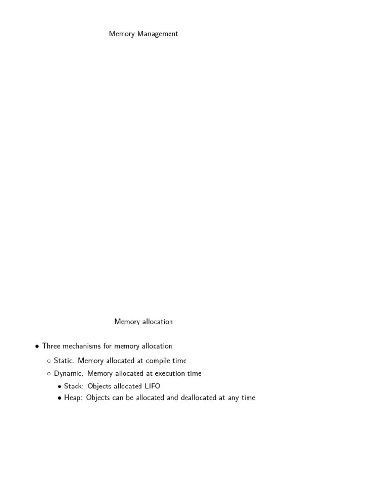 Memory Management Fundamentals: An In-Depth Look At Static And Dynamic ...
