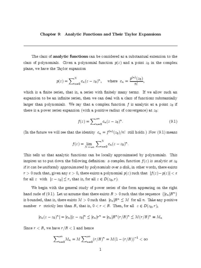 Complex | PDF | Derivative | Holomorphic Function