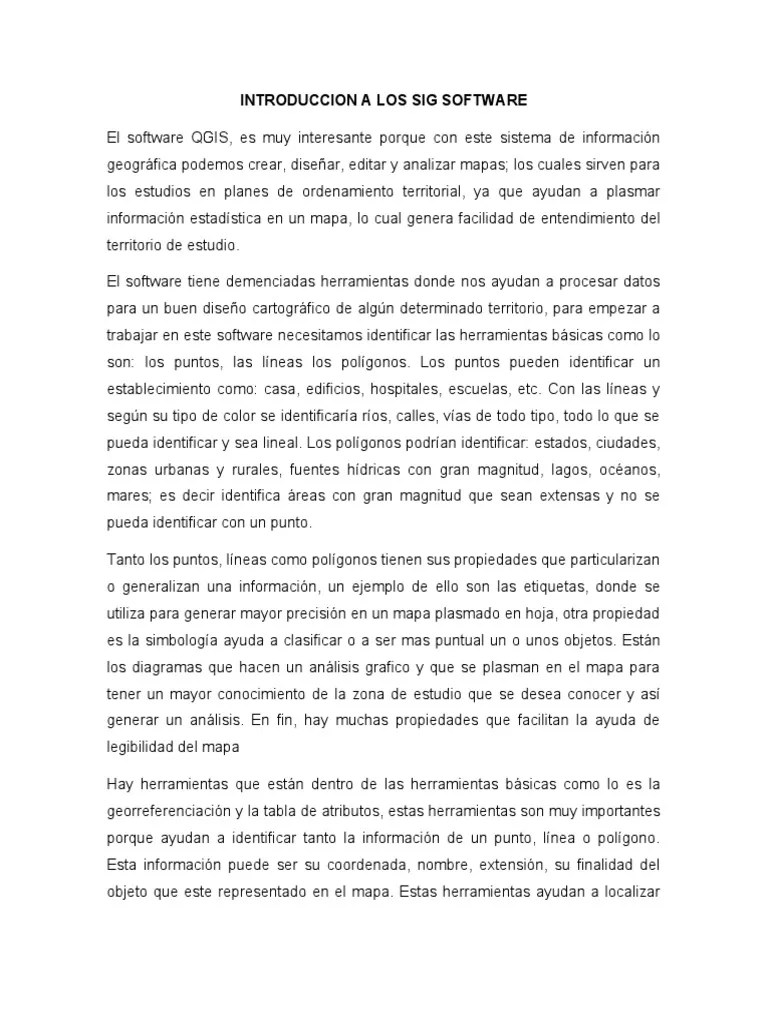 El Software QGIS | PDF | Mapa | Tecnologías De La Información