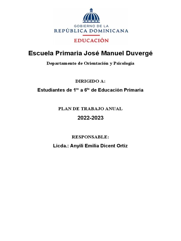 Planificacion Anual 2022-2023 | PDF | Método De Enseñanza | Plan De Estudios