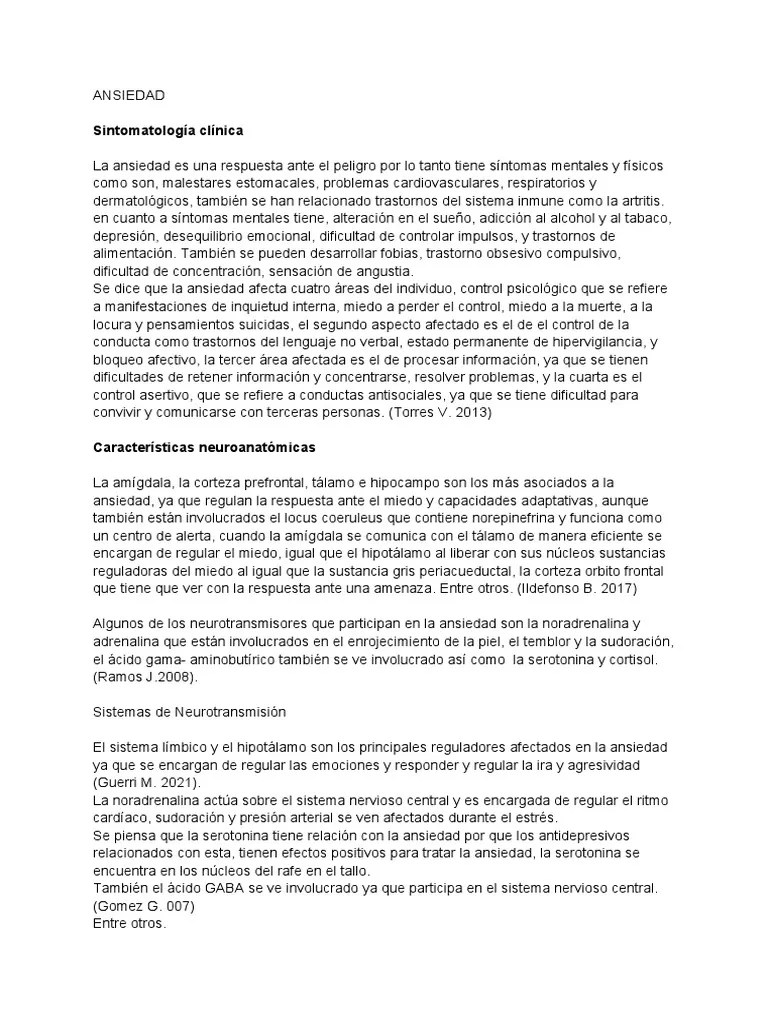 ANSIEDAD | PDF | Antidepresivo | Ansiedad