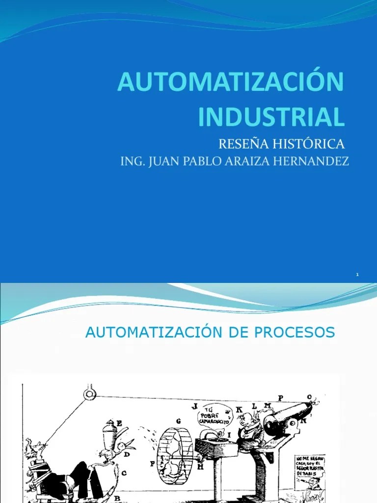 1 - Introduccion Ala Automatizacion | PDF | Automatización | Ingenieria ...