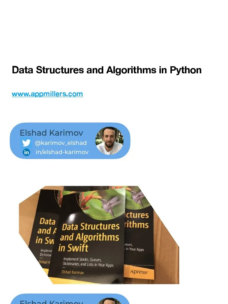 Data Structures And Algorithms In Python Slides | PDF | Time Complexity ...