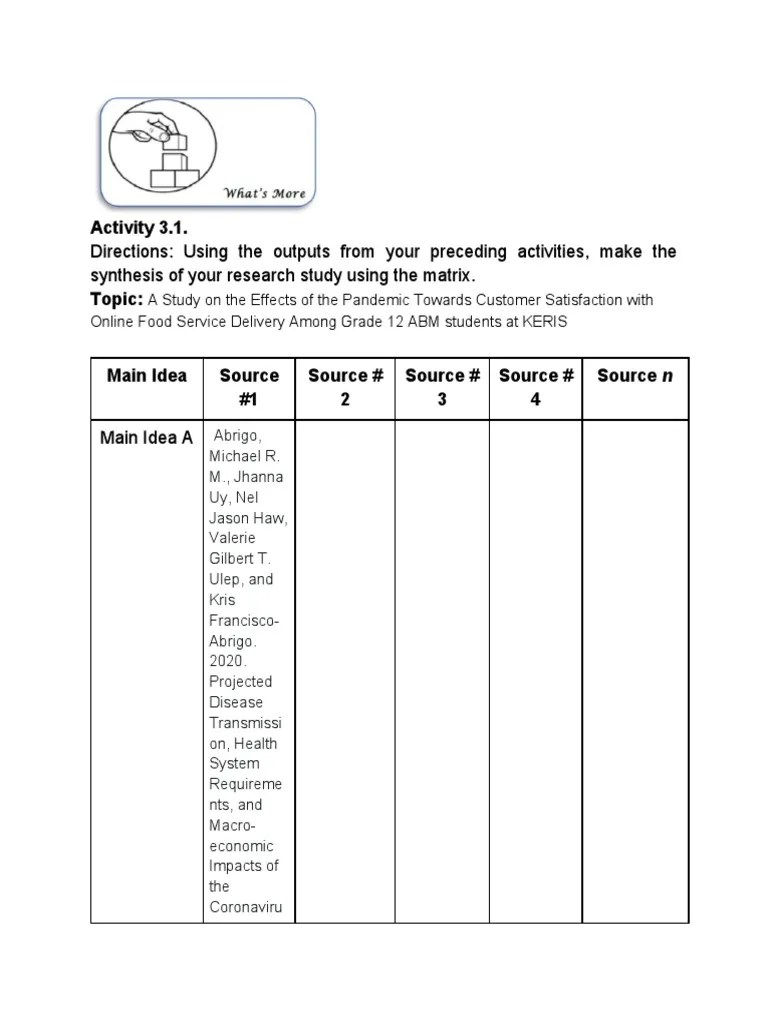(3c) Module 3 III (P. 19, 22 & 25) Activities 3.1, 4.1 & 5.1 | PDF ...