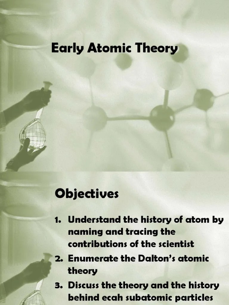 5 Early Atomic Theory | PDF | Isotope | Atomic Nucleus