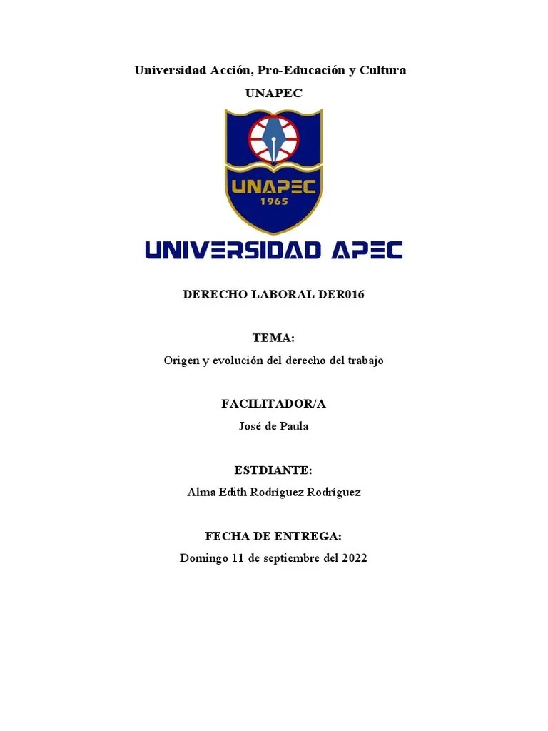 ORIGEN Y EVOLUCIÓN DEL DERECHO LABORAL- DER016 | PDF | Laissez Faire | Derecho Laboral