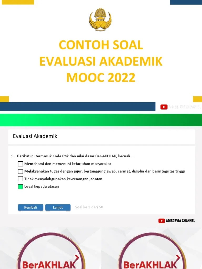 Soal Mooc 2022 - Part 1 | PDF
