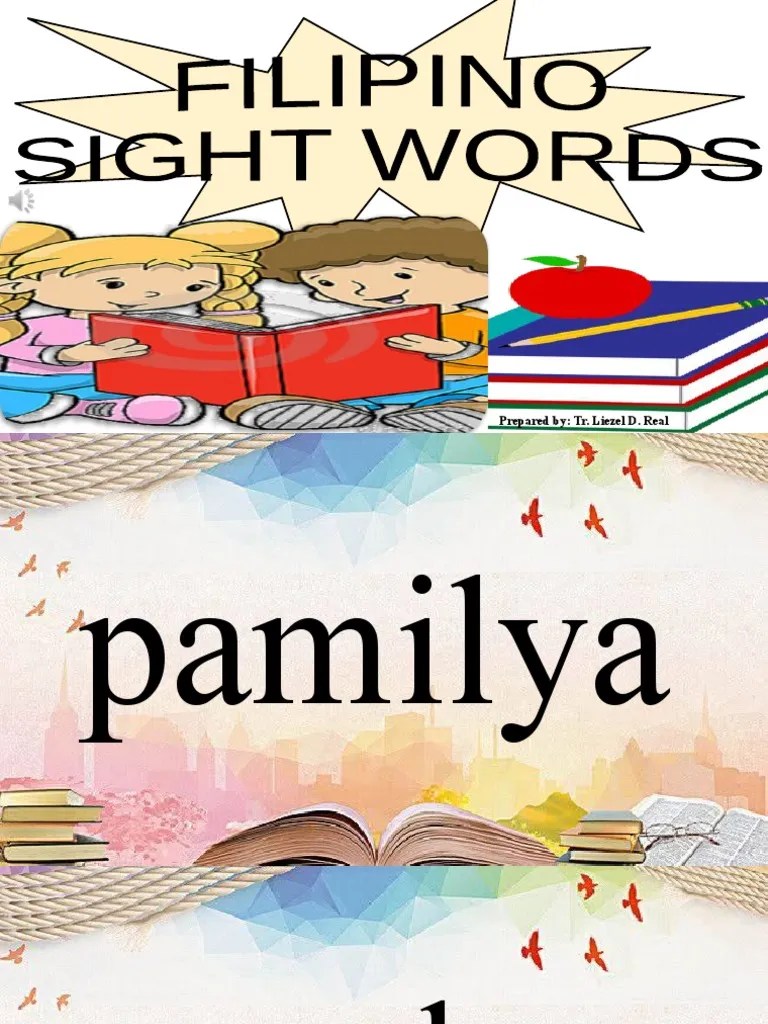 Basic Sight Words For Grade 3 Tagalog - Free Worksheets Printable