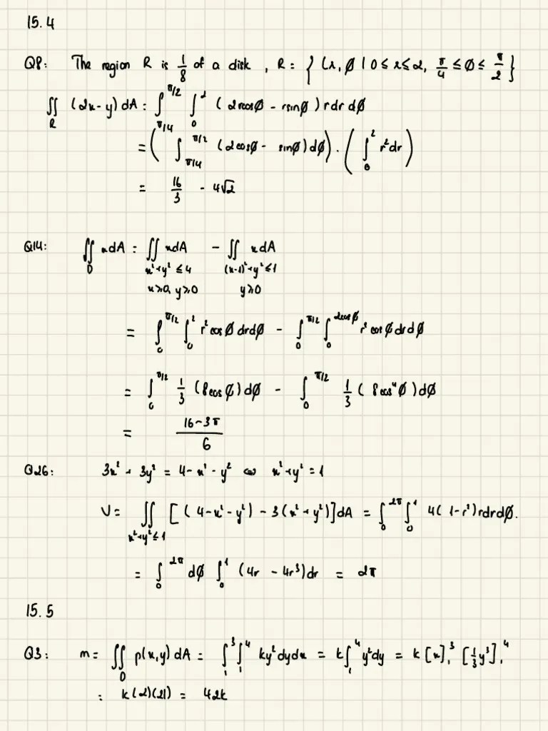 Applications - Polar Coordinates - Triple Integrals | PDF