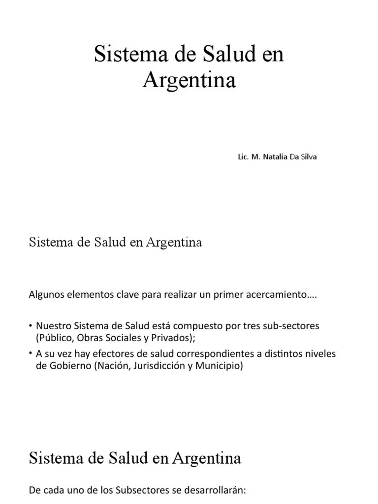 Sistema De Salud En Argentina | PDF | Ciencias De La Salud | Argentina