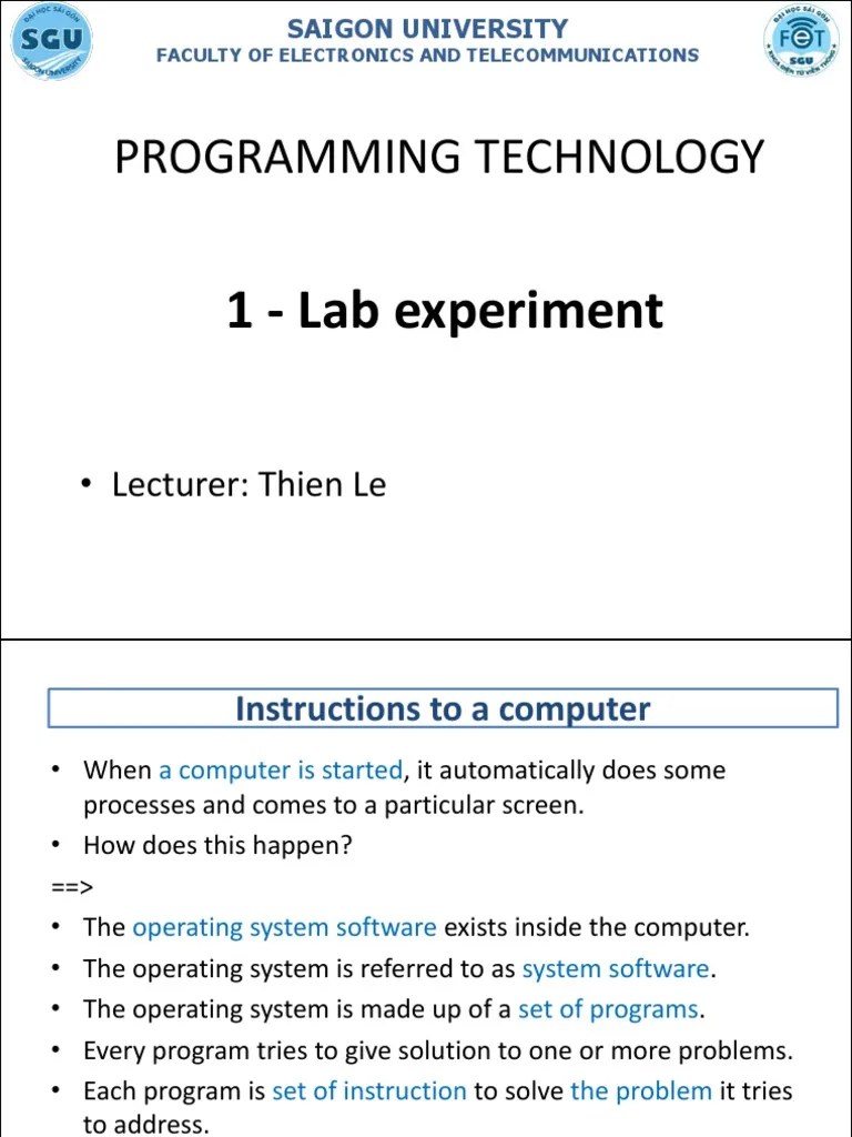 IPL Lab 1 Introduction | PDF | C (Programming Language) | Computer Program