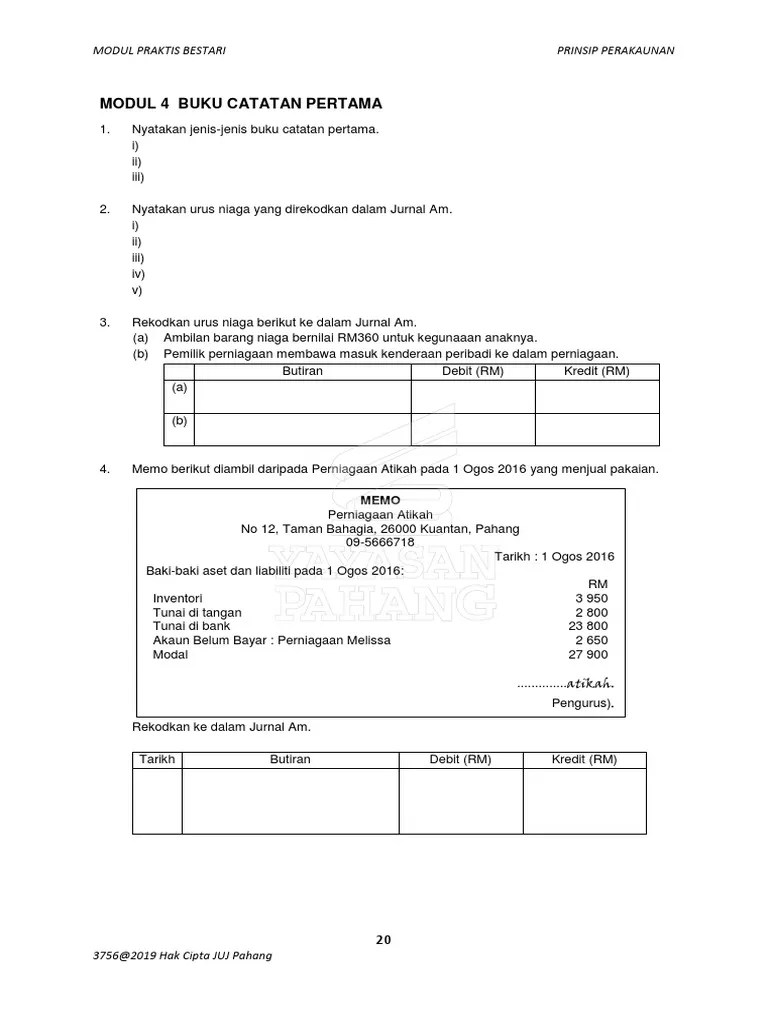 Buku Catatan Pertama | PDF