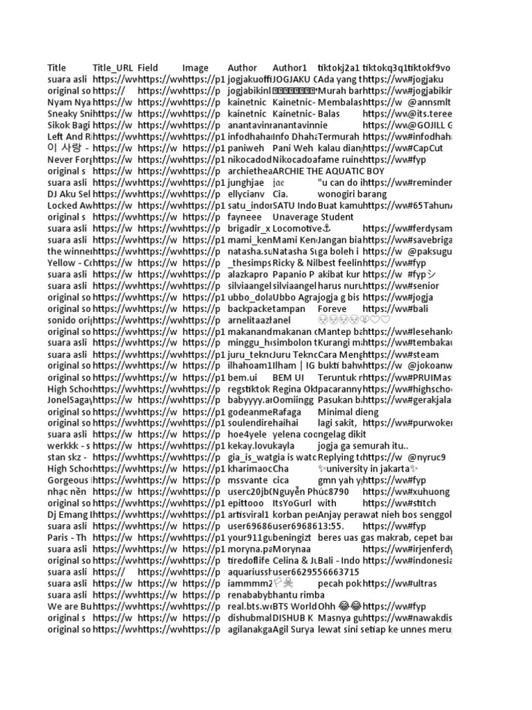 Document Title Analysis: Exploring Titles, Authors And Links Within A ...