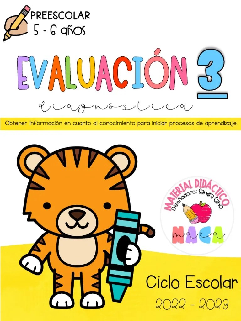 PREESCOLAR 3 EV. DIAGNÓSTICA 22-23 MK | PDF | Educación De La Primera Infancia