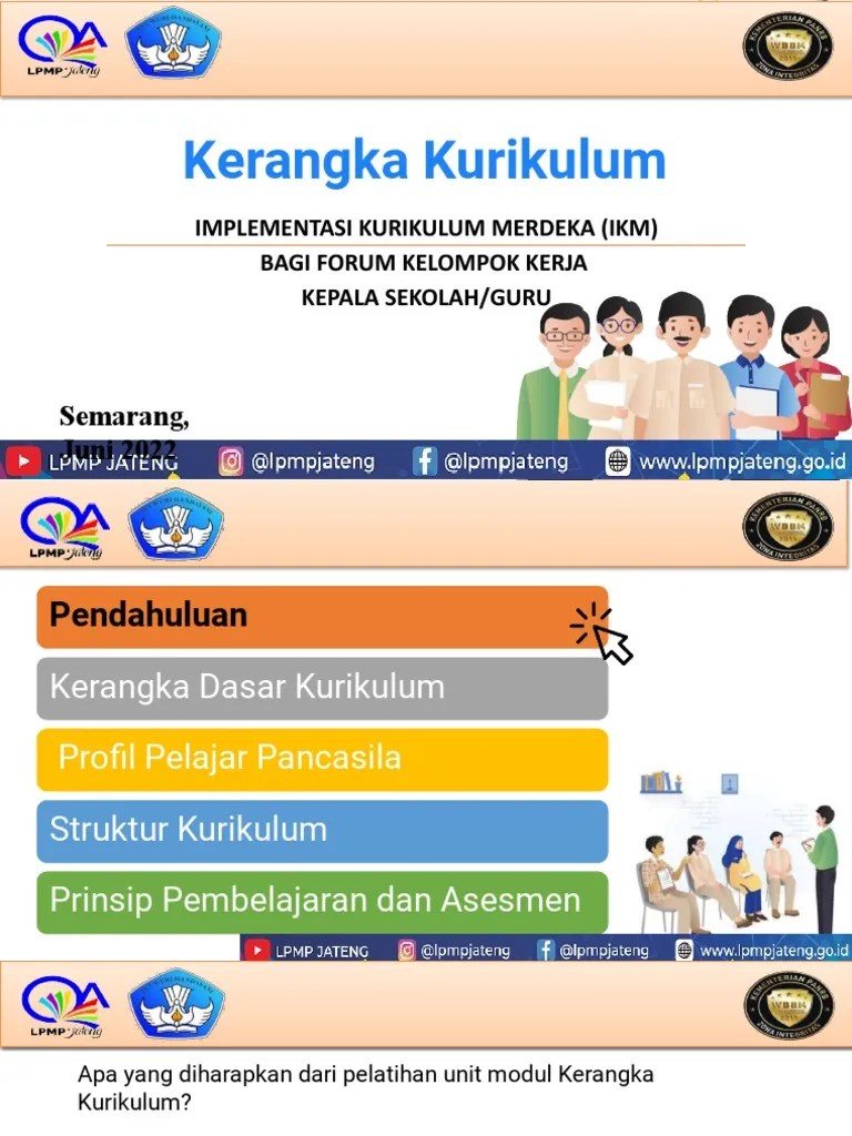 Kerangka Kurikulum - Pendahuluan Dan Kerangka Dasar Kurikulum | PDF