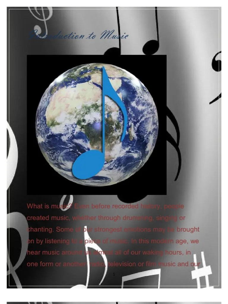 Introduction To Music | PDF | Musical Forms | Rhythm