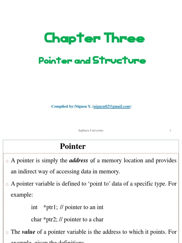 Algorithm Chapter Three | PDF | Pointer (Computer Programming ...