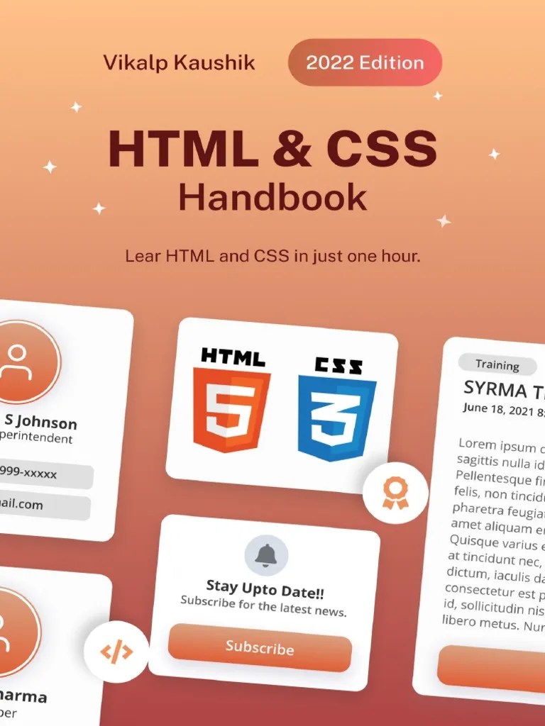 HTML CSS Handbook Learn HTML And CSS | PDF | Html Element | Html