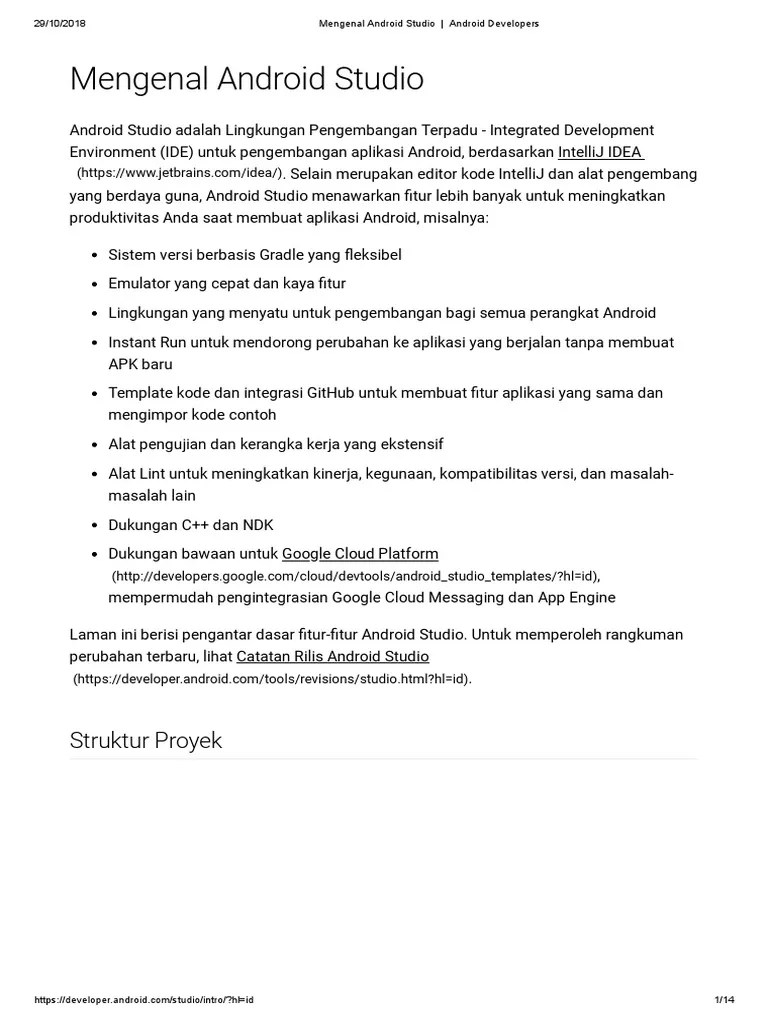 BLOG - Mengenal Android Studio | PDF