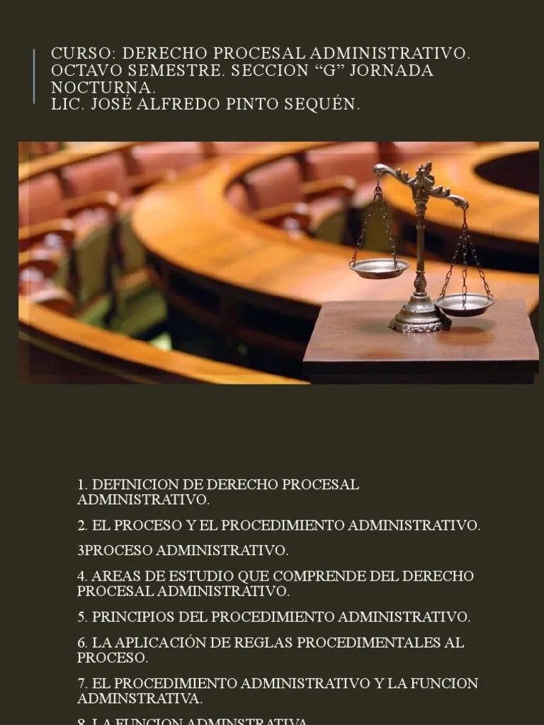 Derecho Procesal Administrativo. | PDF | Ley Administrativa | Ley Procesal
