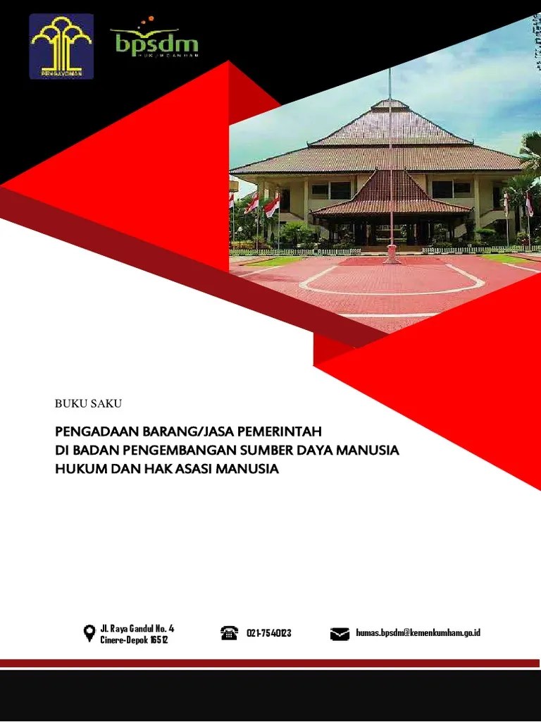 Buku Saku Pengadaan Barang Jasa Pemerintah Di BPSDM Hukum Dan HAM | PDF