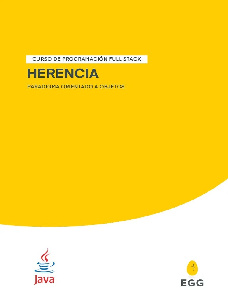 Herencia | PDF | Herencia (Programación Orientada A Objetos) | Objeto ...