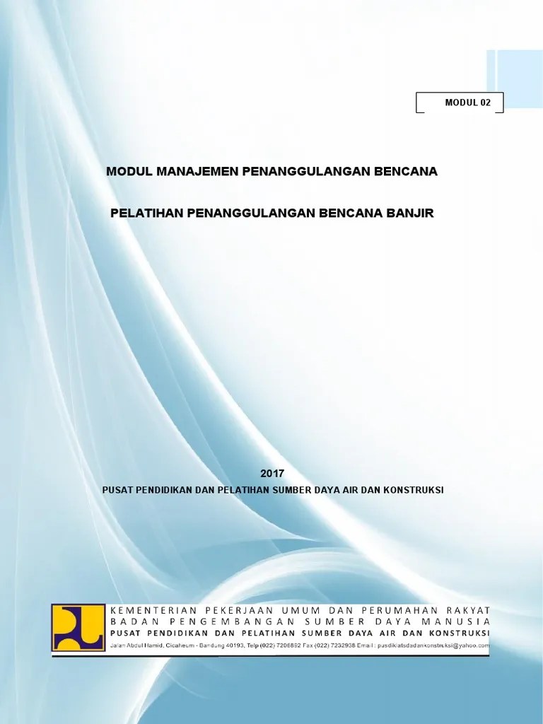 6e01a 02. Modul 2 Manajemen Penanggulangan Bencana | PDF