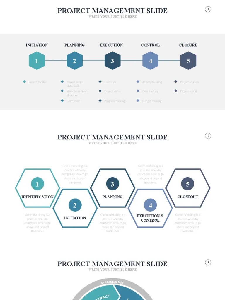 Project Management Slides Powerpoint Template | Download Free PDF | Project Management | Business