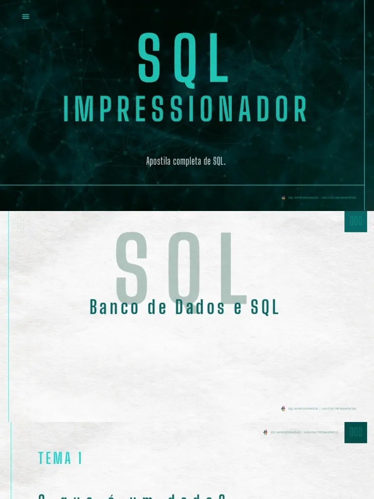 Apostila SQL Completa | PDF | SQL | Bancos De Dados