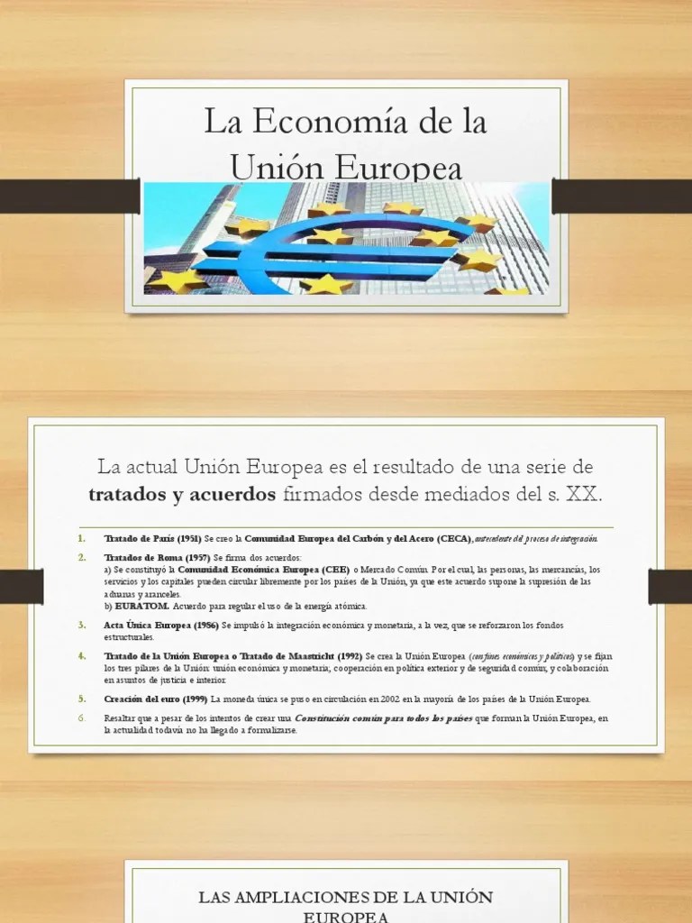 La Economía De La Unión Europea | PDF | Comunidad Económica Europea ...