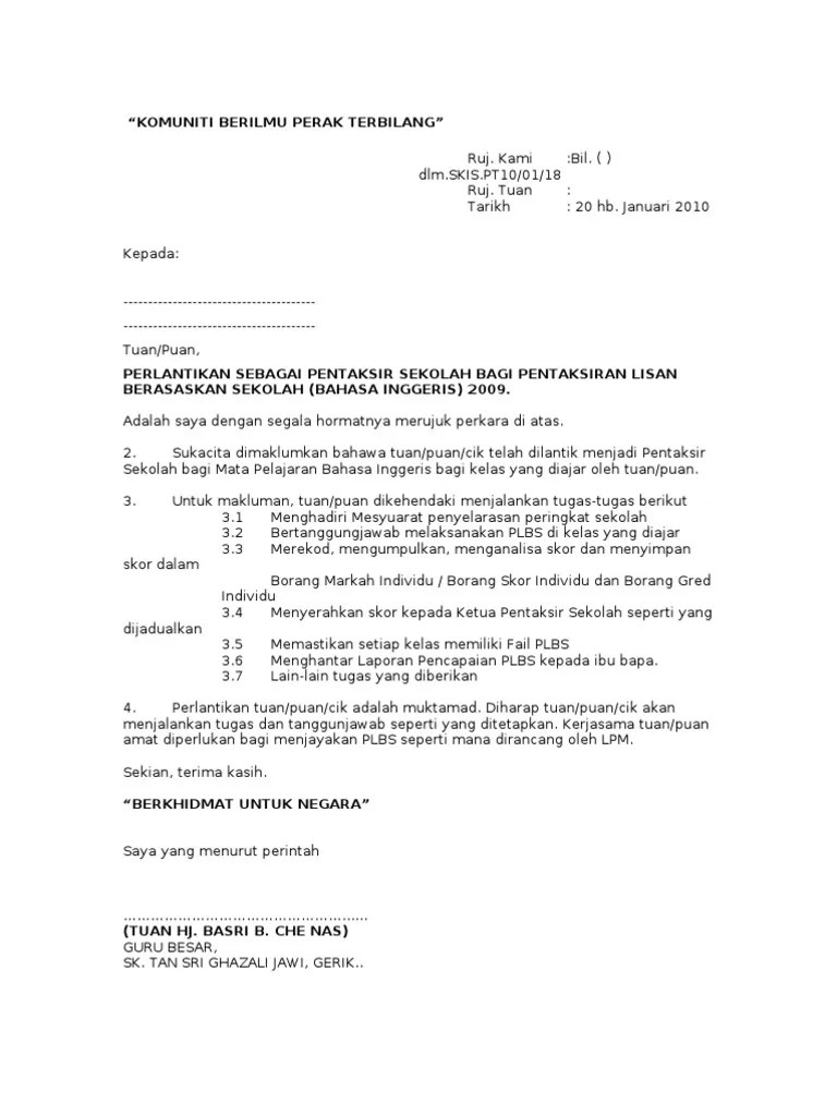 Mj fatonah sdn bhd perlantikan panel pembekal bekalan perkhidmatan perhebat. Contoh Surat Pelantikan Sebagai Pembekal