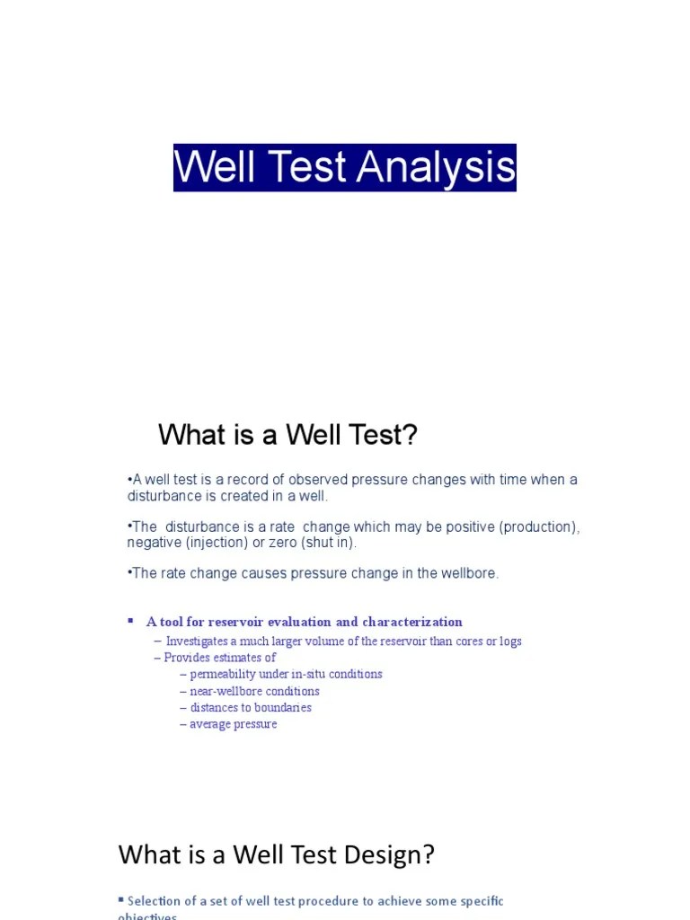 Well Testing | PDF | Petroleum Reservoir | Pressure