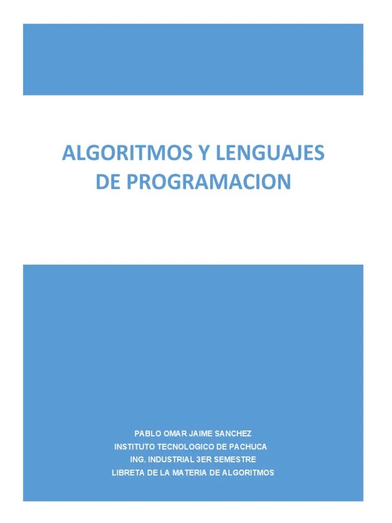 Algoritmos Y Lenguajes De Programación | PDF | Sistema Operativo ...