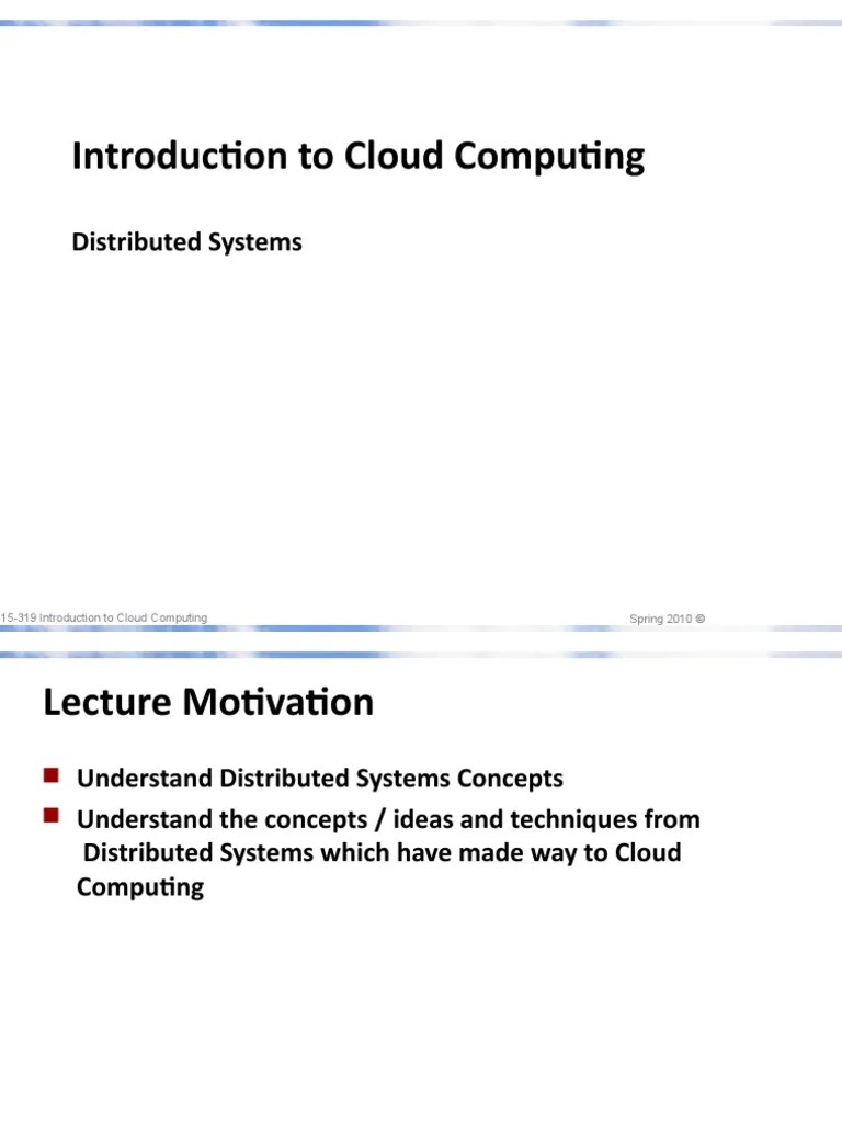 10 Distributed Systems | PDF | Distributed Computing | Parallel Computing