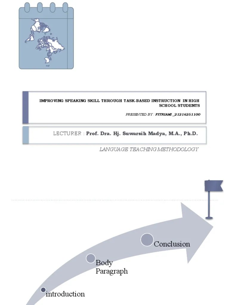 Improving Speaking Skill Through Task-Based Instruction In High School ...