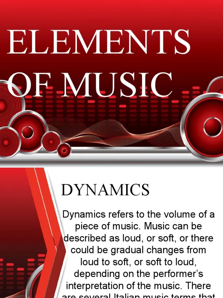 An Introduction To The Elements Of Music: Dynamics, Form, Harmony, Melody, Rhythm, Texture ...