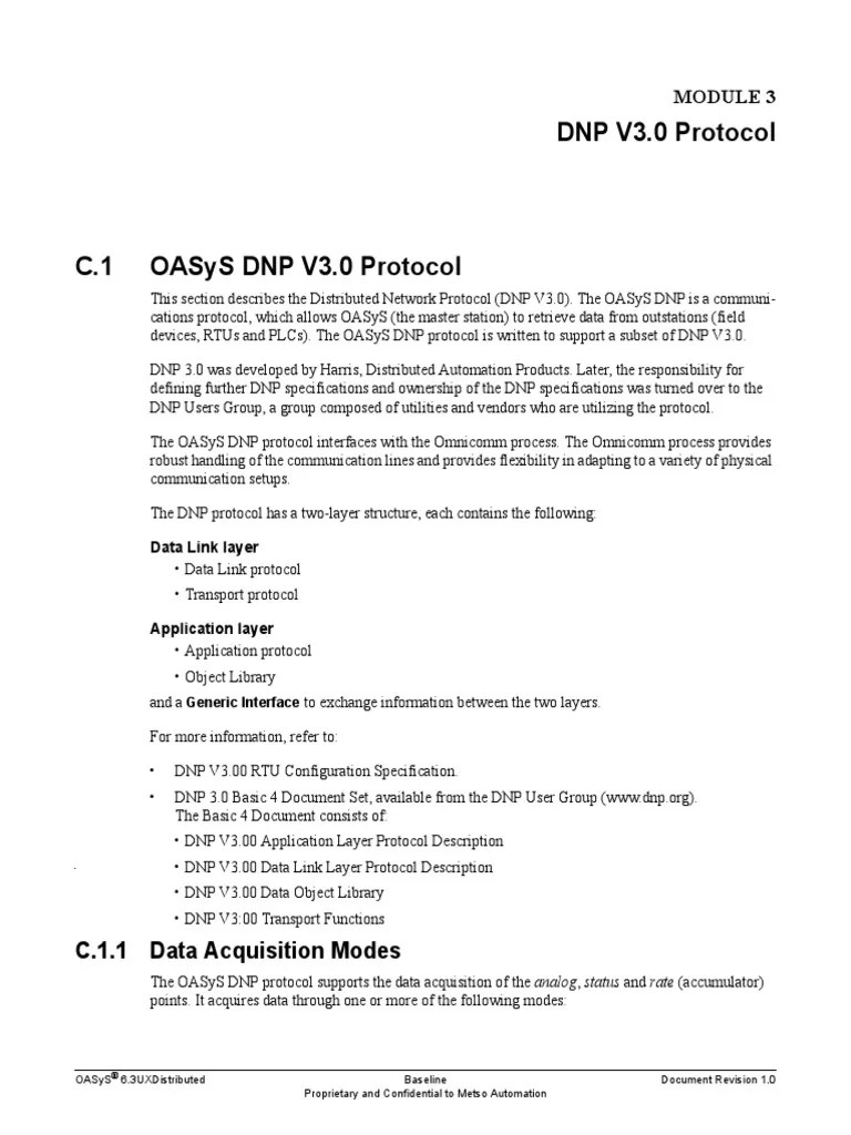 DNP Protocol | Download Free PDF | Osi Model | Computer Science