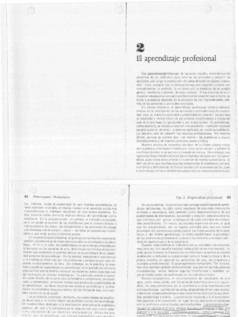 Aprendizaje Profesional | PDF